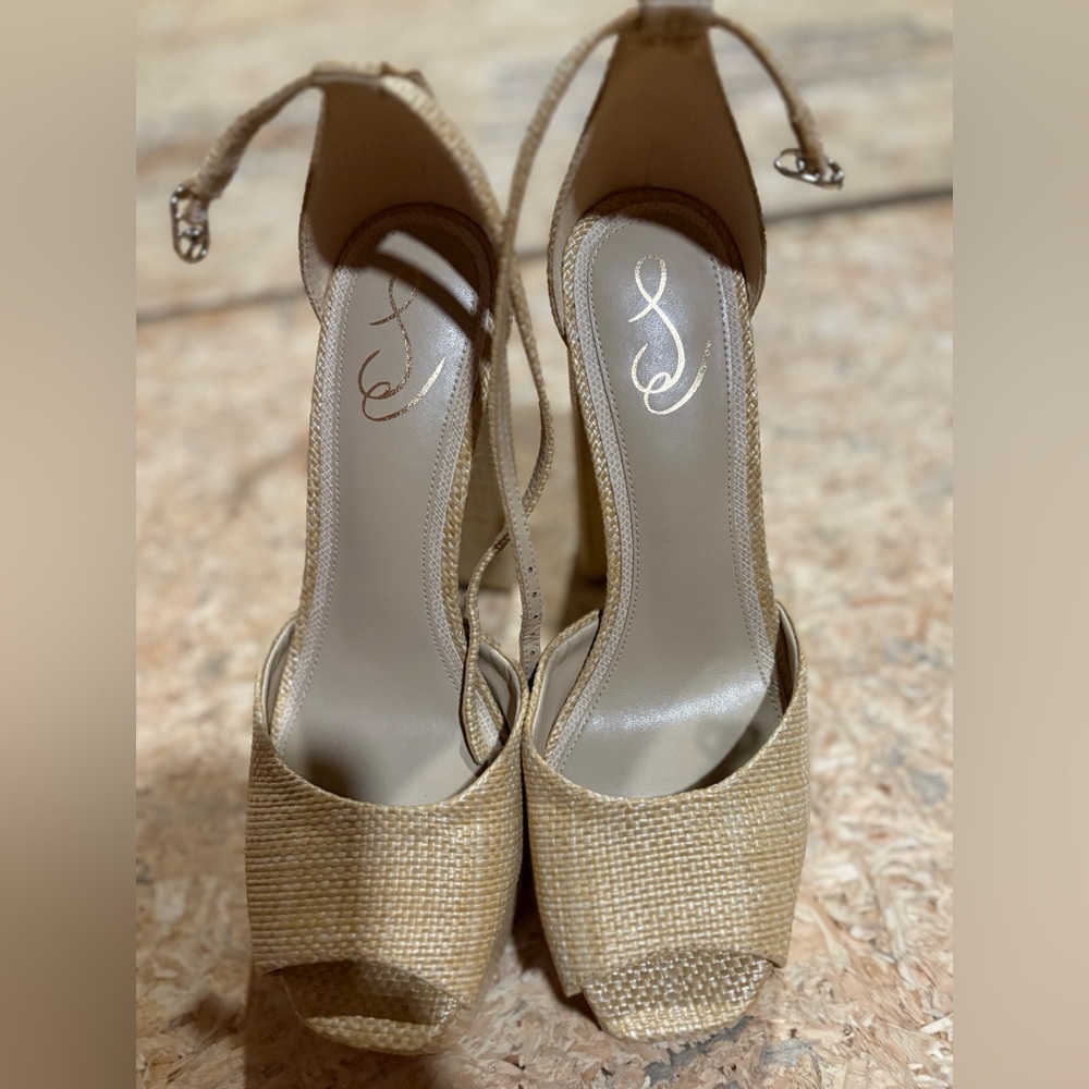 Sam Edelman Tan Heels Slingback Dress Shoes